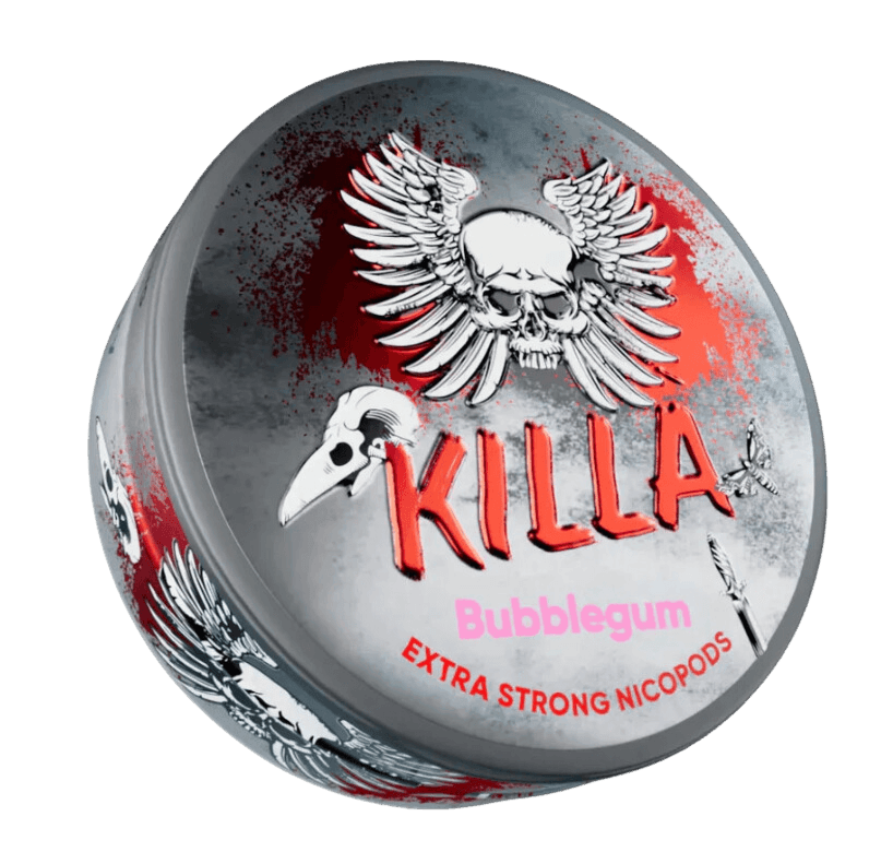 Killa Bubblegum Strong Nicotine Pouches Nicopods snus Asia Philippines