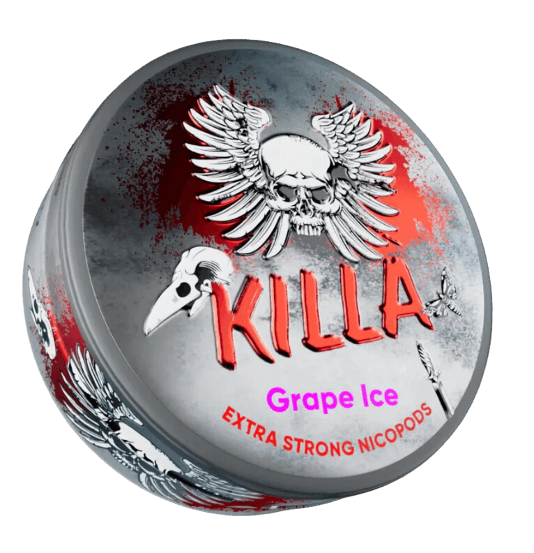 Killa Grape Ice Strong Nicotine Pouches Nicopods snus Asia Philippines
